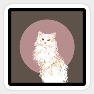 Cat illustration Sticker